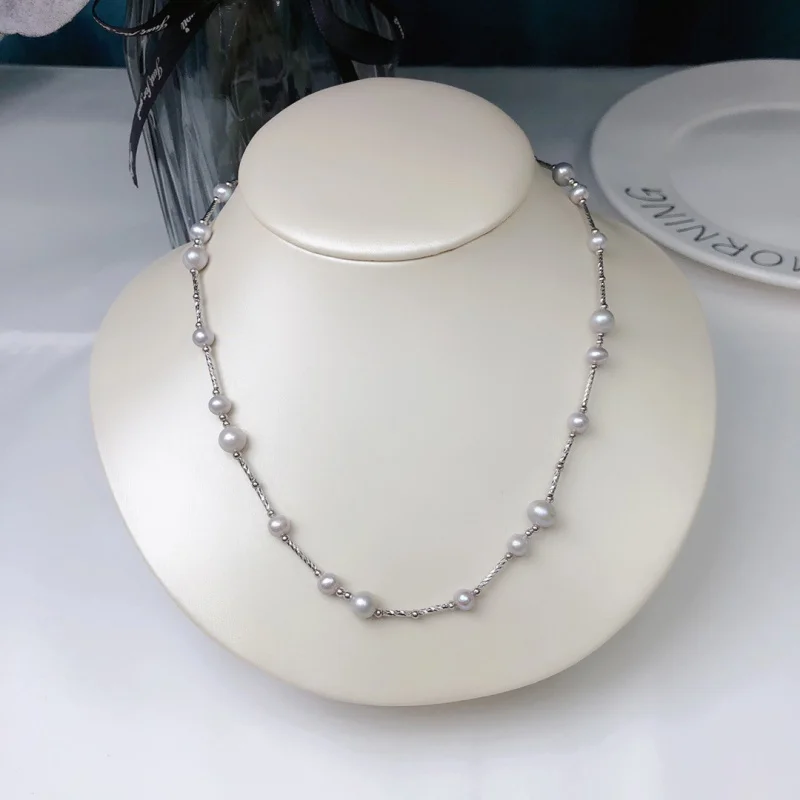 Ожерелье из пресноводного жемчуга, серо-белого цвета, разноцветное жемчужное ожерелье, свежая, милая, модная, незаменимая, простая, модная цепочка на ключицу, летняя цепочка
Ожерелье из пресноводного жемчуга, серо-белого цвета, разноцветное жемчужное ожерелье, свежая, милая, модная, незаменимая, простая, модная цепочка на ключицу, летняя цепочка