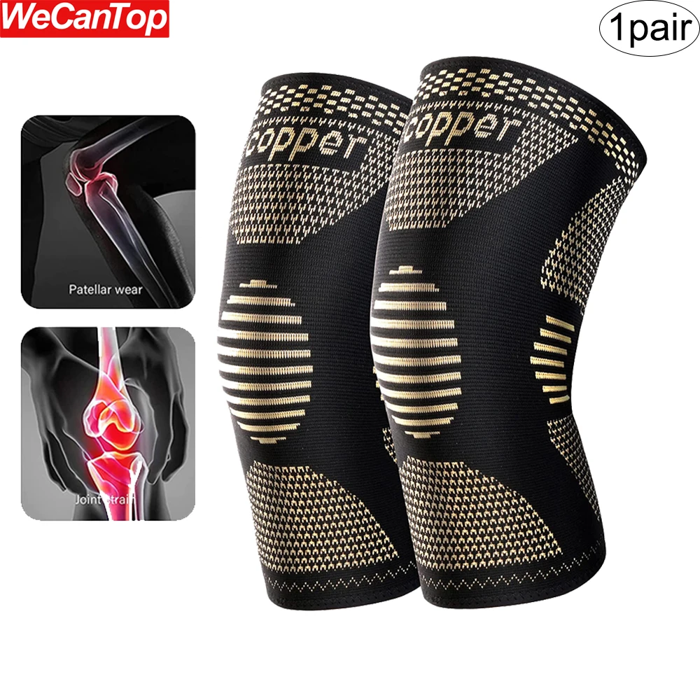 1Pair Copper Knee Brace for Arthritis Pain & Support-Copper Knee Sleeve for knee pain Compression sleeve for Sports,Workout,ACL
1Pair Copper Knee Brace for Arthritis Pain & Support-Copper Knee Sleeve for knee pain Compression sleeve for Sports,Workout,ACL