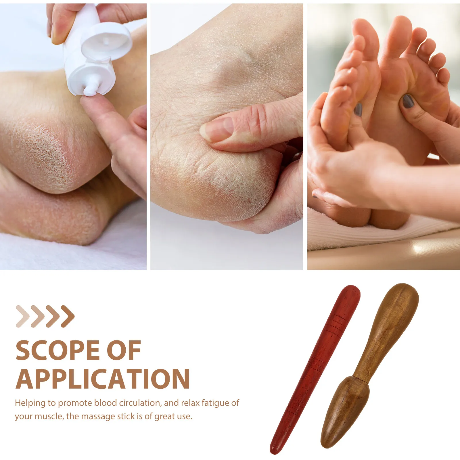 2Pcs Wooden Foot Massage Sticks Smooth Gentle No Burrs for Effective Circulation Boost and Fatigue Relief Daily Use
2Pcs Wooden Foot Massage Sticks Smooth Gentle No Burrs for Effective Circulation Boost and Fatigue Relief Daily Use