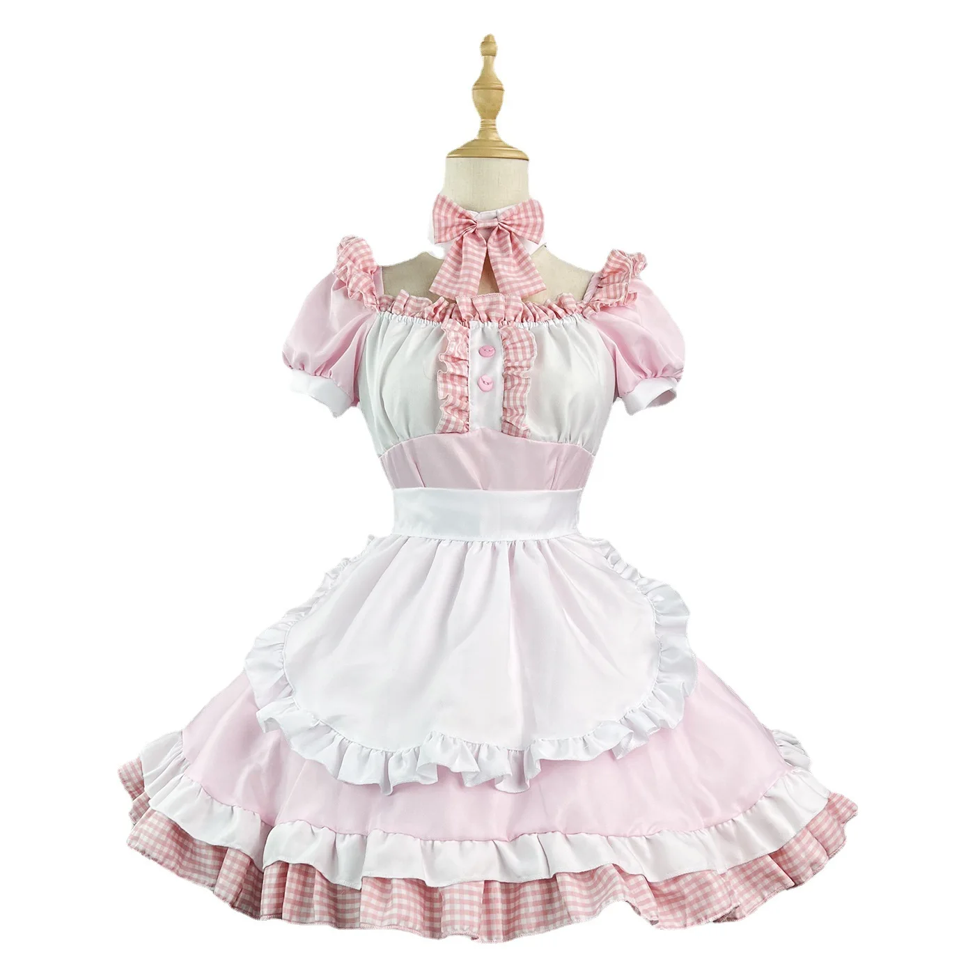 New Pink Cute Lolita Maid Cosplay Costumes Cat Girl Maid Dress For Waitress
New Pink Cute Lolita Maid Cosplay Costumes Cat Girl Maid Dress For Waitress