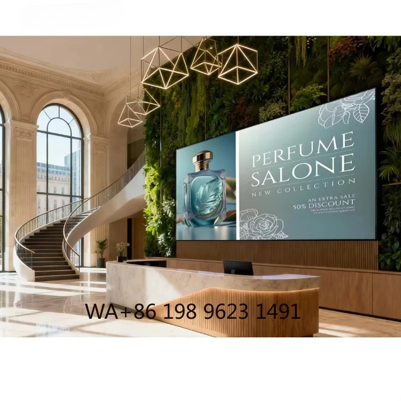 Aluminum Alloy GOB LED Advertising Screen High Definition RGB Indoor Fixed Billboard For Beauty Salon Spa Front Desk Display
Aluminum Alloy GOB LED Advertising Screen High Definition RGB Indoor Fixed Billboard For Beauty Salon Spa Front Desk Display