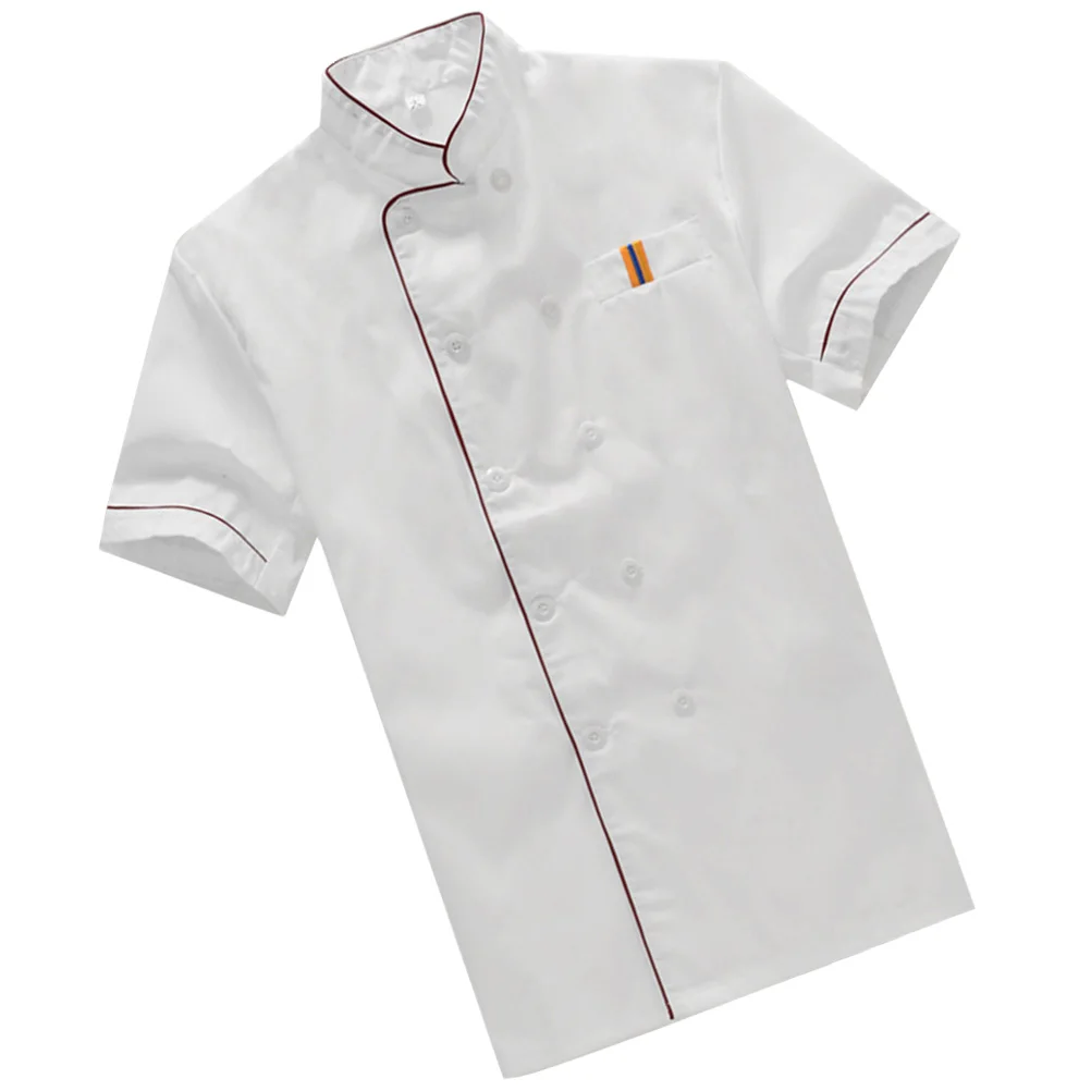Short Sleeve White Shirt Work Clothes Lightweight Bakery Men Shirts Breathable Wearproof Oil Proof Kitchen Supplies
Short Sleeve White Shirt Work Clothes Lightweight Bakery Men Shirts Breathable Wearproof Oil Proof Kitchen Supplies
