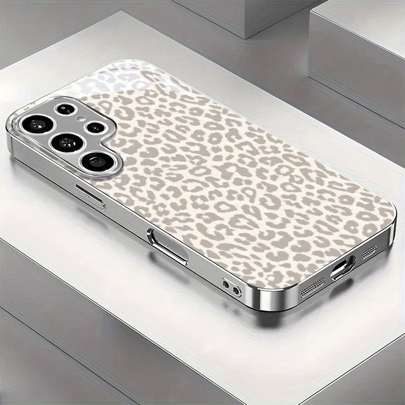 Fashionable Creamy Leopard Print Electroplated Silvery Phone Case for Samsung Galaxy S26/S25/S24/S23/S22/S21 and other models
Fashionable Creamy Leopard Print Electroplated Silvery Phone Case for Samsung Galaxy S26/S25/S24/S23/S22/S21 and other models