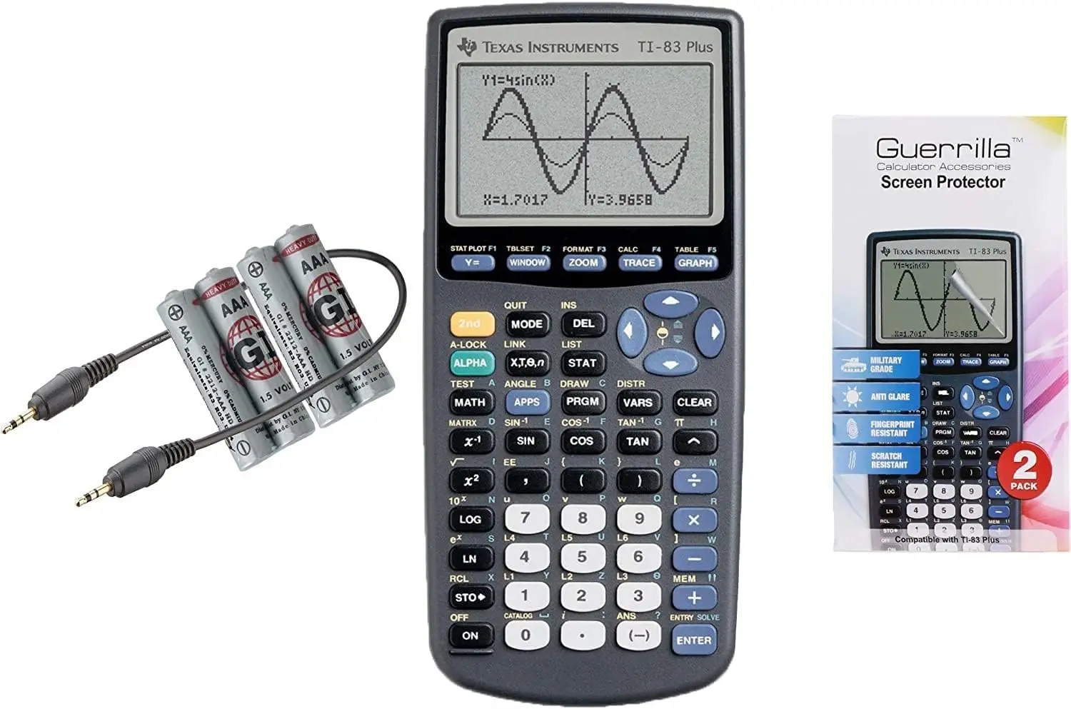 Graphing Calculator with Military Grade Screen Protector Set, Certified Reconditioned New Model
Graphing Calculator with Military Grade Screen Protector Set, Certified Reconditioned New Model