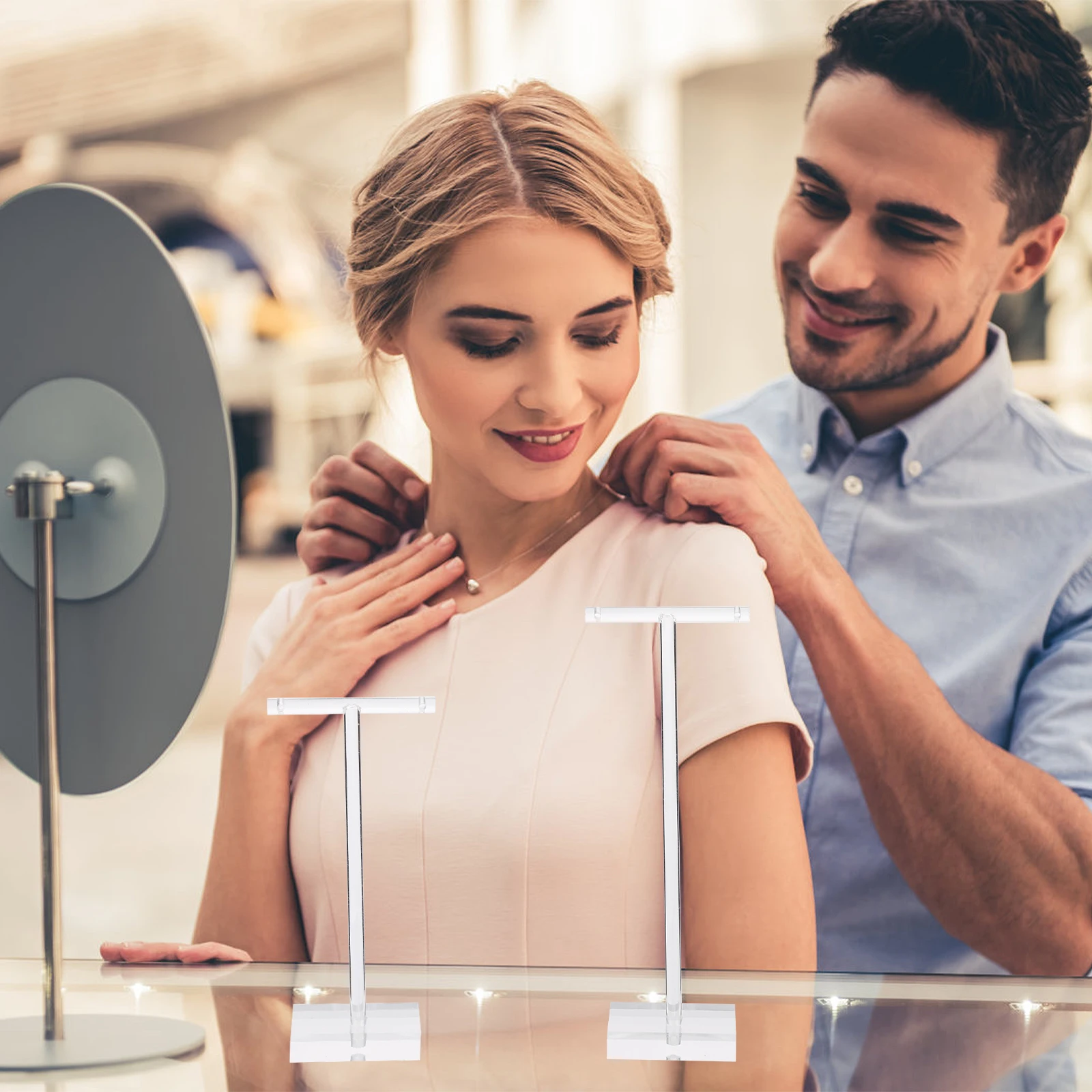 Подставка для ожерелья и сережек, органайзер для ювелирных изделий, сережек, акриловая стойка для выставки товаров
Подставка для ожерелья и сережек, органайзер для ювелирных изделий, сережек, акриловая стойка для выставки товаров