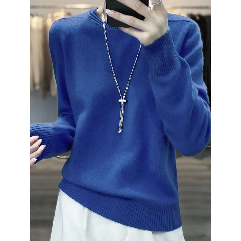 2022 New Autumn Winter Women Sweaters And Pullovers O-Neck 100% Wool Sweaters Wild Female Knitted Loose Casual Jumper 7 Colors
2022 New Autumn Winter Women Sweaters And Pullovers O-Neck 100% Wool Sweaters Wild Female Knitted Loose Casual Jumper 7 Colors