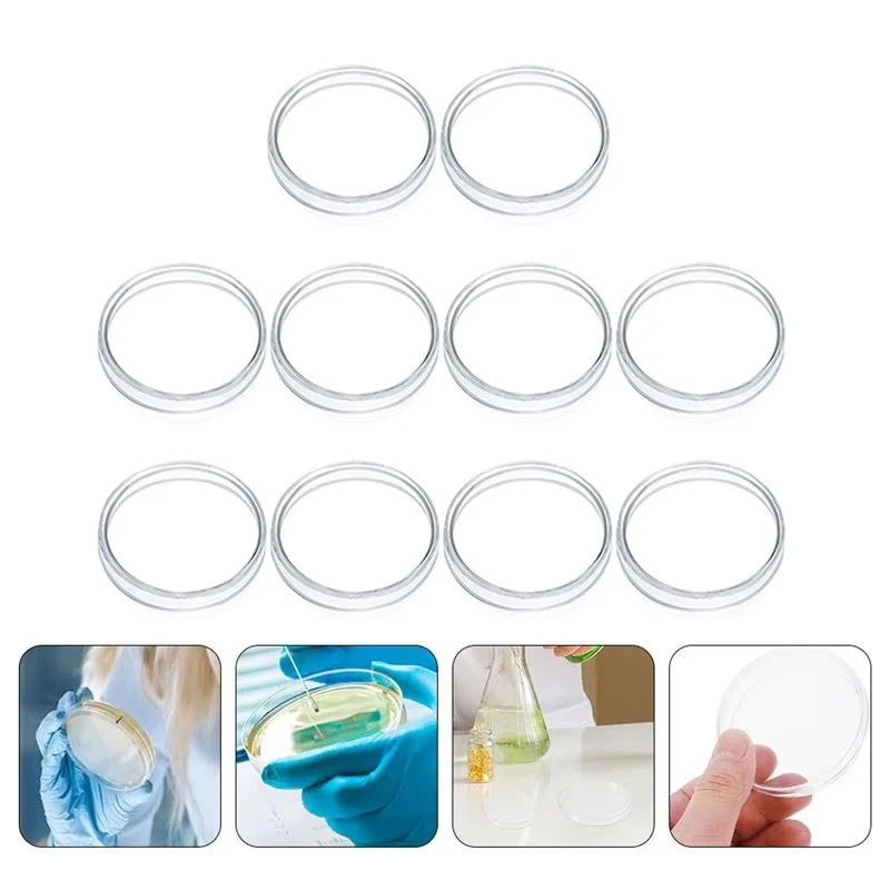 10 шт., полистирол, 90 мм, пластиковые прозрачные чашки Петри с крышками, блюдо для культуры бактерий, лабораторные биологические научные поставки
10 шт., полистирол, 90 мм, пластиковые прозрачные чашки Петри с крышками, блюдо для культуры бактерий, лабораторные биологические научные поставки