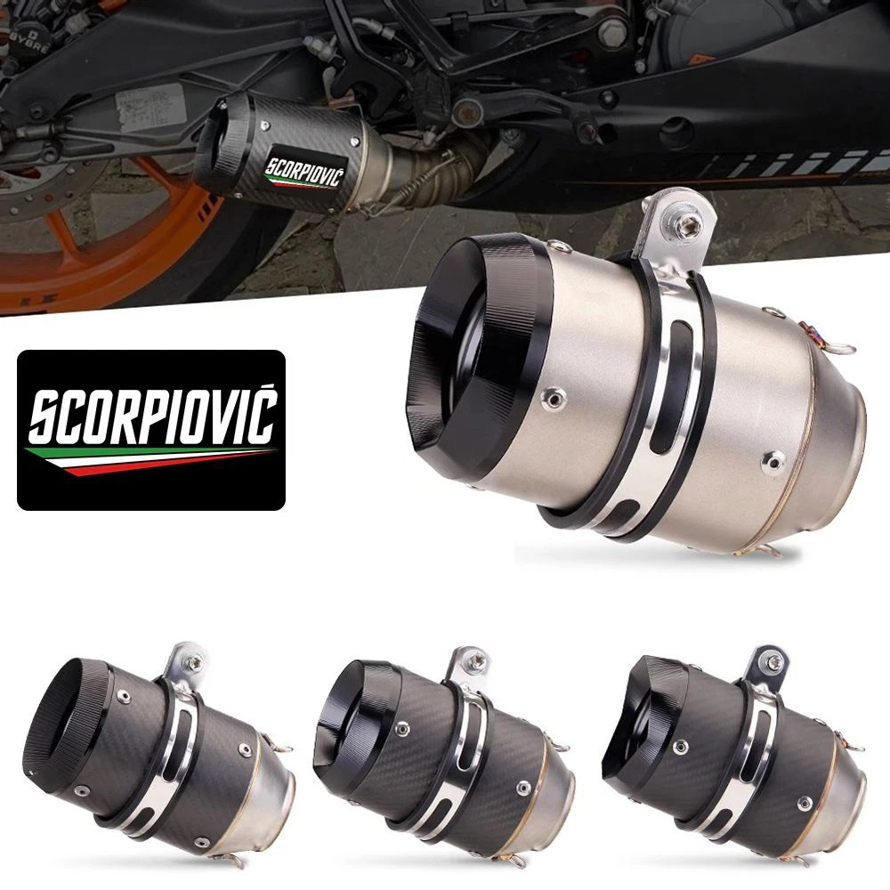 51mm 60mm Motorcycle Exhaust Pipe Escape Moto Muffler Universal For RC390 S1000XR Z900 Ninja400 ZX6R CBR1000 GSX250R R3 R6 MT07
51mm 60mm Motorcycle Exhaust Pipe Escape Moto Muffler Universal For RC390 S1000XR Z900 Ninja400 ZX6R CBR1000 GSX250R R3 R6 MT07