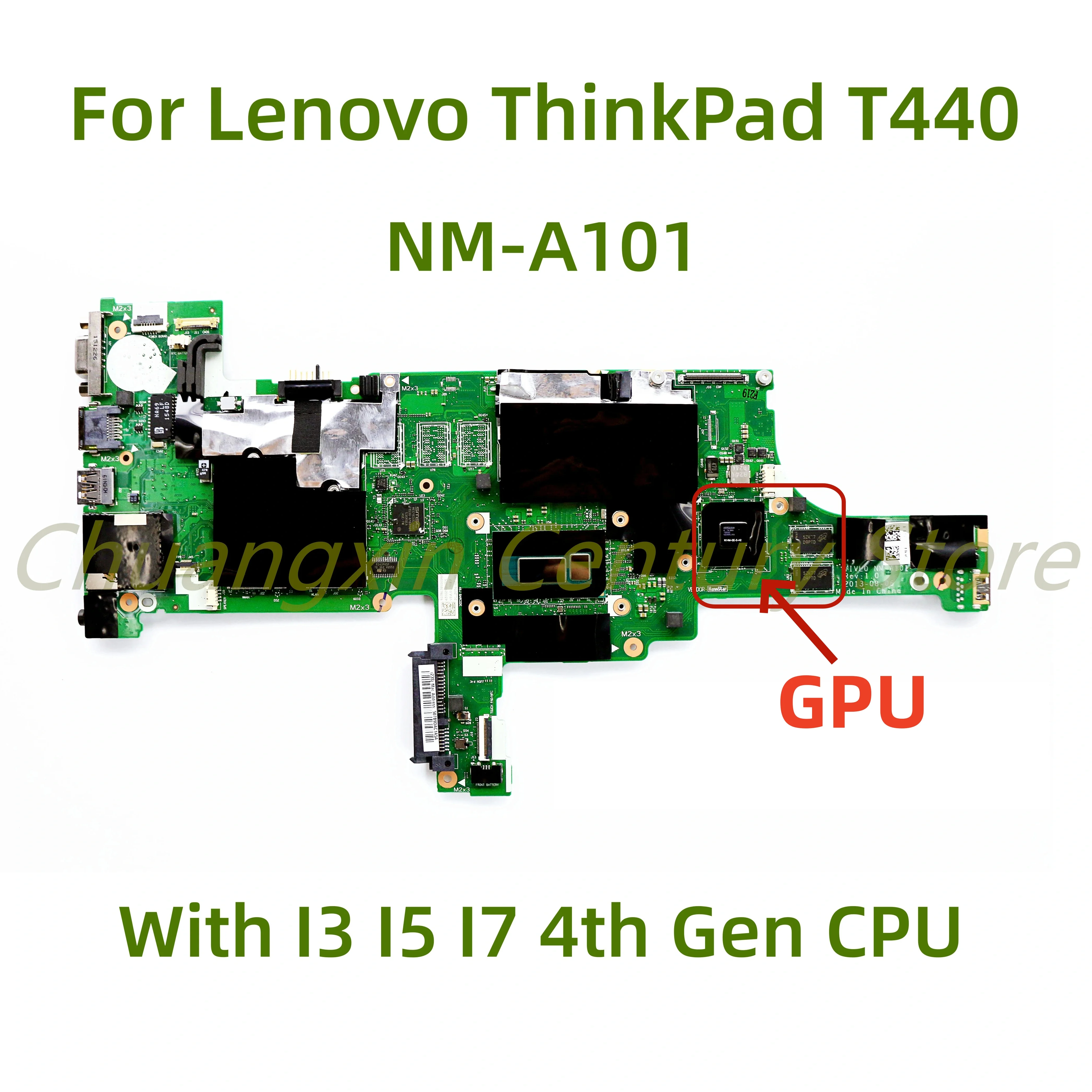 Suitable for Lenovo ThinkPad T440 laptop motherboard NM-A101 with I3 I5 I7-4th Gen CPU GPU 100% Tested Fully Work
Suitable for Lenovo ThinkPad T440 laptop motherboard NM-A101 with I3 I5 I7-4th Gen CPU GPU 100% Tested Fully Work