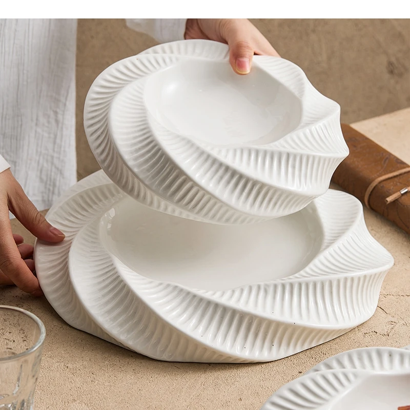 White Ceramic Dining Plate Dinner Steak Hotel Restaurant Main Course Dessert Home Kitchen Tableware
White Ceramic Dining Plate Dinner Steak Hotel Restaurant Main Course Dessert Home Kitchen Tableware