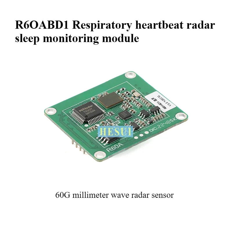Оригинальный модуль радарного датчика миллиметрового диапазона R60ABD1 60G для мониторинга дыхания, сердцебиения и сна
Оригинальный модуль радарного датчика миллиметрового диапазона R60ABD1 60G для мониторинга дыхания, сердцебиения и сна