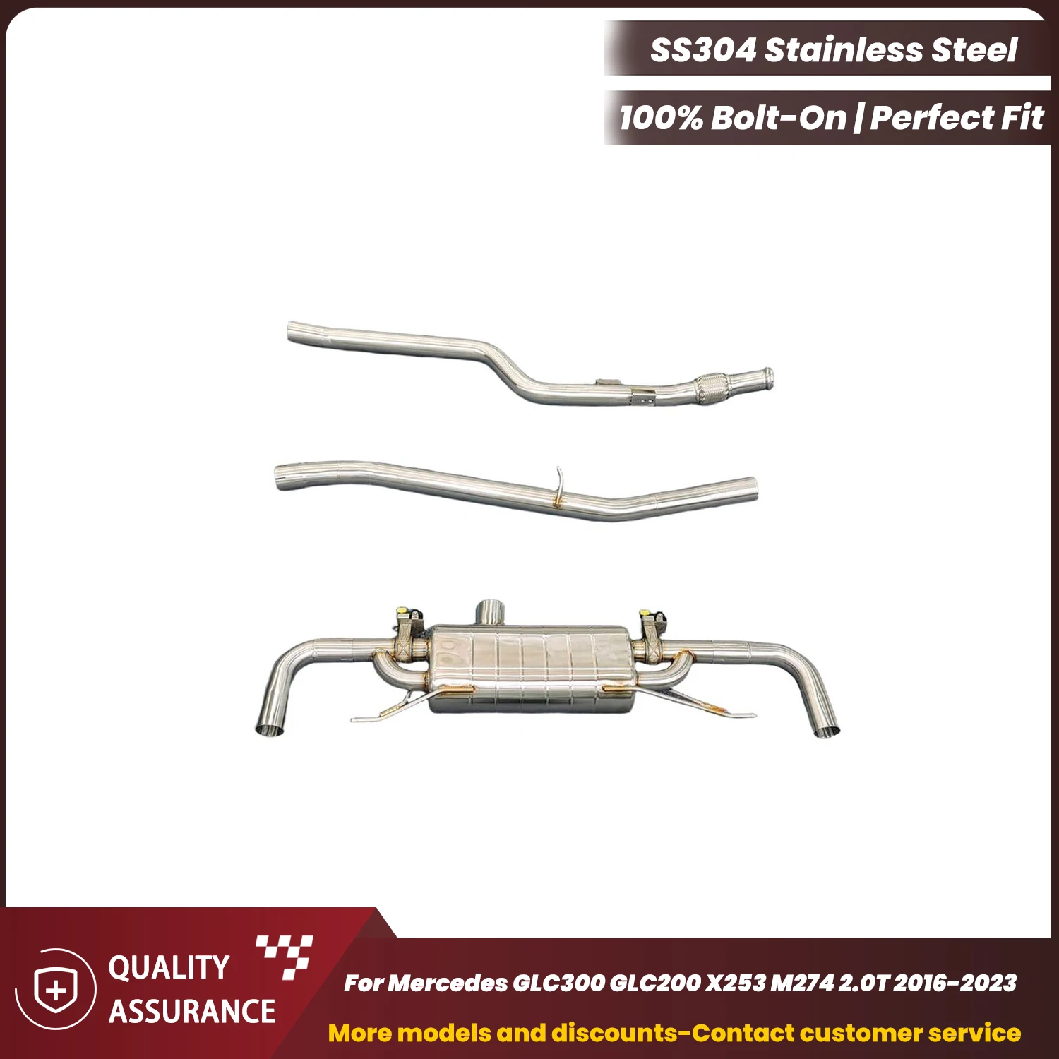 No Drone ECCF SUS304 Catback For Mercedes GLC300 GLC200 X253 M274 2.0T 2016-2023 Maximize Exhaust Flow Direct OEM Fitment
No Drone ECCF SUS304 Catback For Mercedes GLC300 GLC200 X253 M274 2.0T 2016-2023 Maximize Exhaust Flow Direct OEM Fitment