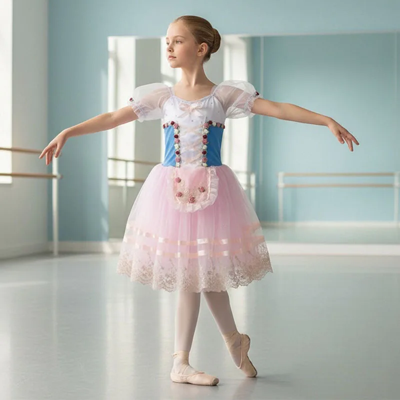 Girls Stage Ballet Dance Dress Performance Tutu Mesh Princess Costume Kids Vestido for Children's Day
Girls Stage Ballet Dance Dress Performance Tutu Mesh Princess Costume Kids Vestido for Children's Day