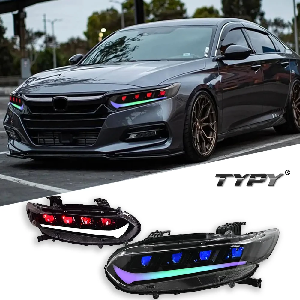 Car For Honda Accord 10th RGB Headlight 2018-2022 Upgrade Modified to New DRL Dynamic Turn Signal LED Headlight Auto Accessories
Car For Honda Accord 10th RGB Headlight 2018-2022 Upgrade Modified to New DRL Dynamic Turn Signal LED Headlight Auto Accessories