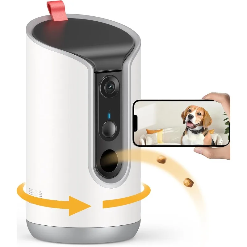 2K Pet Camera Treat Dispenser, 360°View Dog Camera with Phone App, 5G&2.4G WiFi 2-Way Talk Pet Camera Indoor for Cats Remote Tre
2K Pet Camera Treat Dispenser, 360°View Dog Camera with Phone App, 5G&2.4G WiFi 2-Way Talk Pet Camera Indoor for Cats Remote Tre