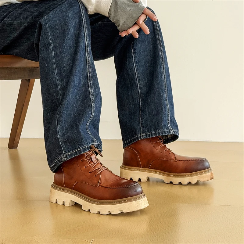 Новые весенние мужские ботинки из натуральной кожи, роскошные мужские ботильоны, модные мотоциклетные ботинки ручной работы, мужские ботильоны
Новые весенние мужские ботинки из натуральной кожи, роскошные мужские ботильоны, модные мотоциклетные ботинки ручной работы, мужские ботильоны