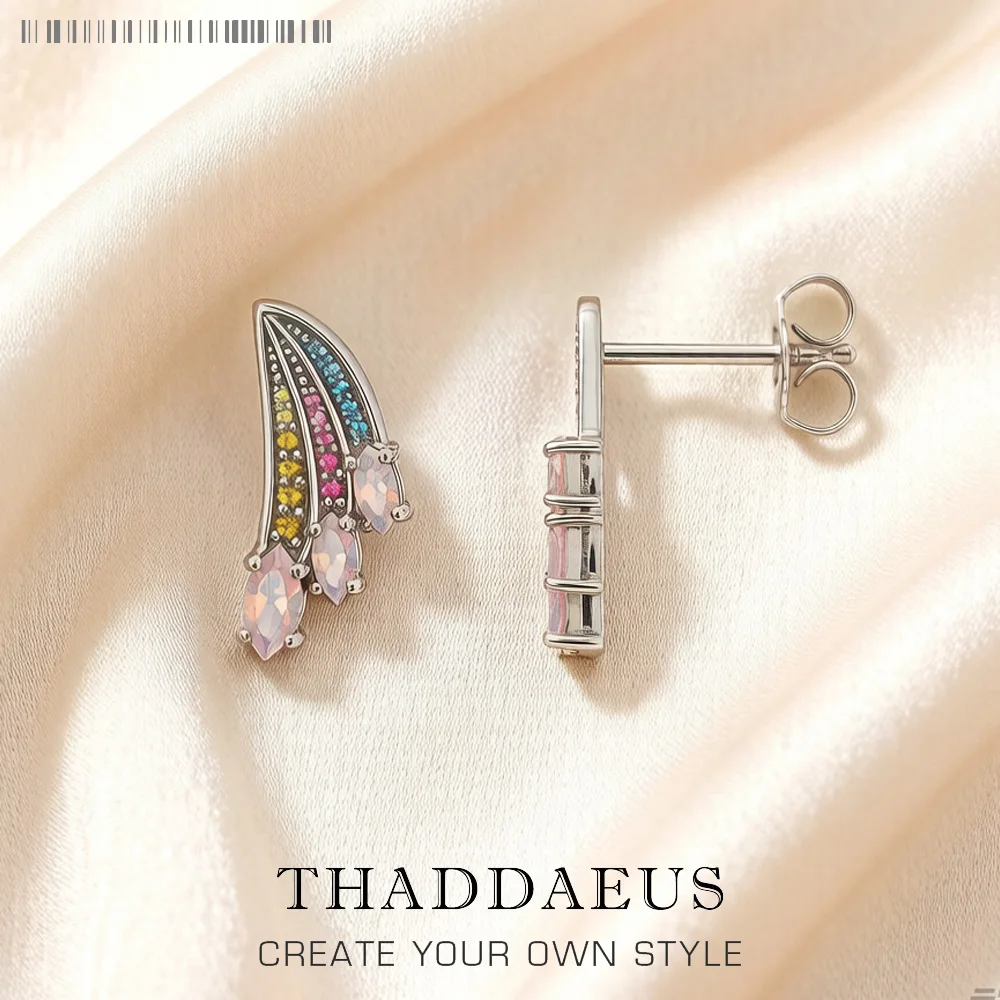 Ear Studs Hummingbird Wing,Unusual Rainbow Look Jewerly For Women Summer New Bohemia Powerful Gift In 925 Sterling Silver
Ear Studs Hummingbird Wing,Unusual Rainbow Look Jewerly For Women Summer New Bohemia Powerful Gift In 925 Sterling Silver