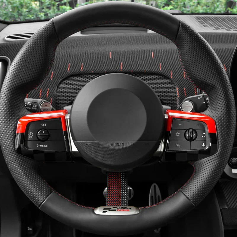 For Mini Cooper J01 J05 U25 F66 2024-2025 2PCS Car Steering Wheel Button Stickers Interior Styling Accessories Black Union Jack
For Mini Cooper J01 J05 U25 F66 2024-2025 2PCS Car Steering Wheel Button Stickers Interior Styling Accessories Black Union Jack