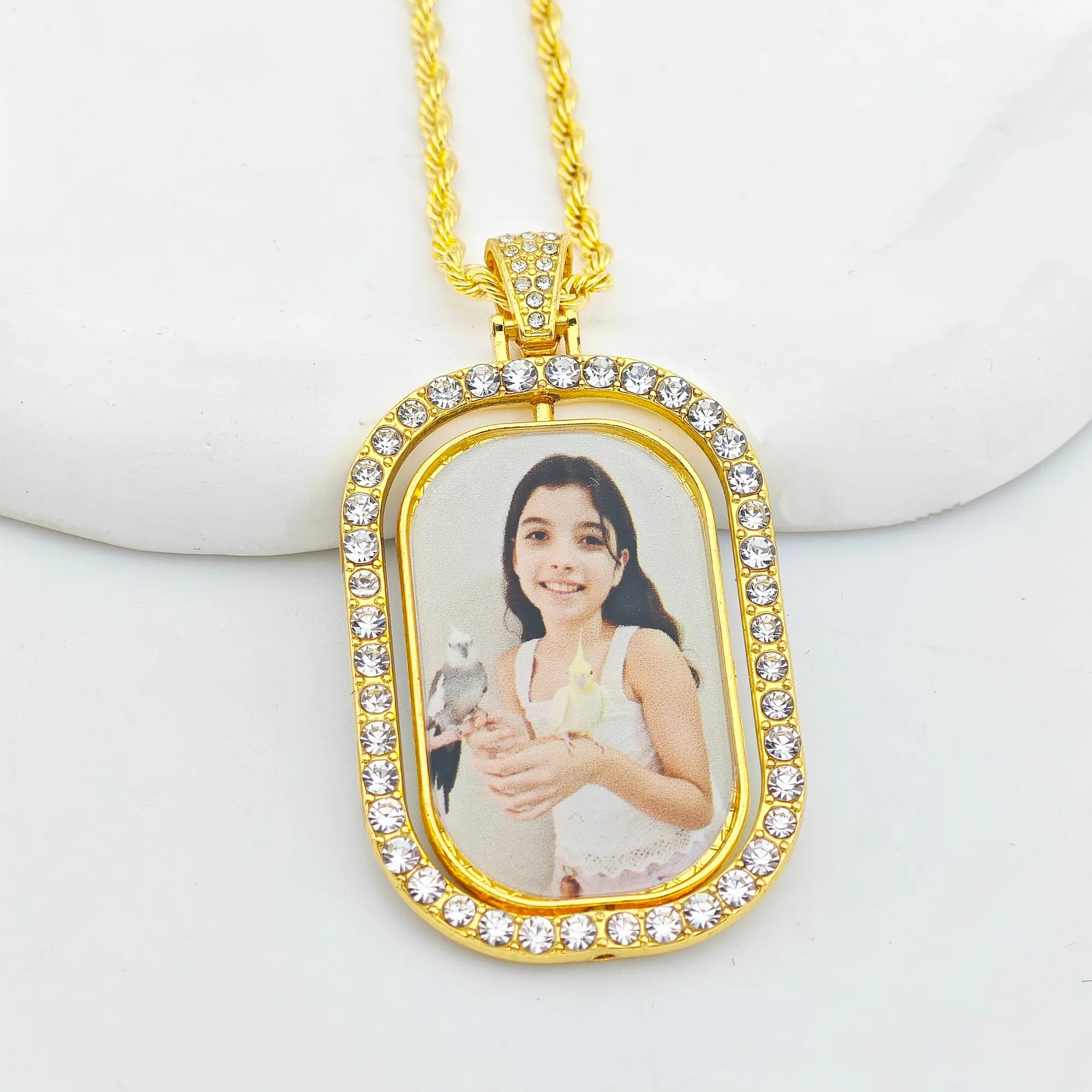 DOREMI Double Sided Custom Picture Necklace with Swivel Design Custom Photo Pendant Custom Photo Pendant Necklace
DOREMI Double Sided Custom Picture Necklace with Swivel Design Custom Photo Pendant Custom Photo Pendant Necklace