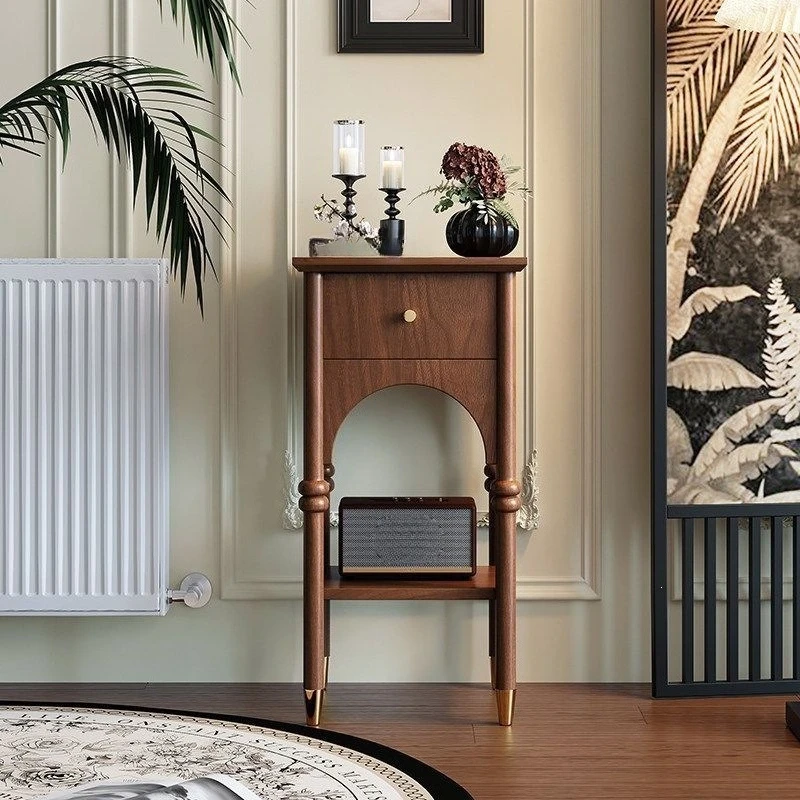 Retro entrance table, black solid wood, narrow side against the wall, storage table
Retro entrance table, black solid wood, narrow side against the wall, storage table