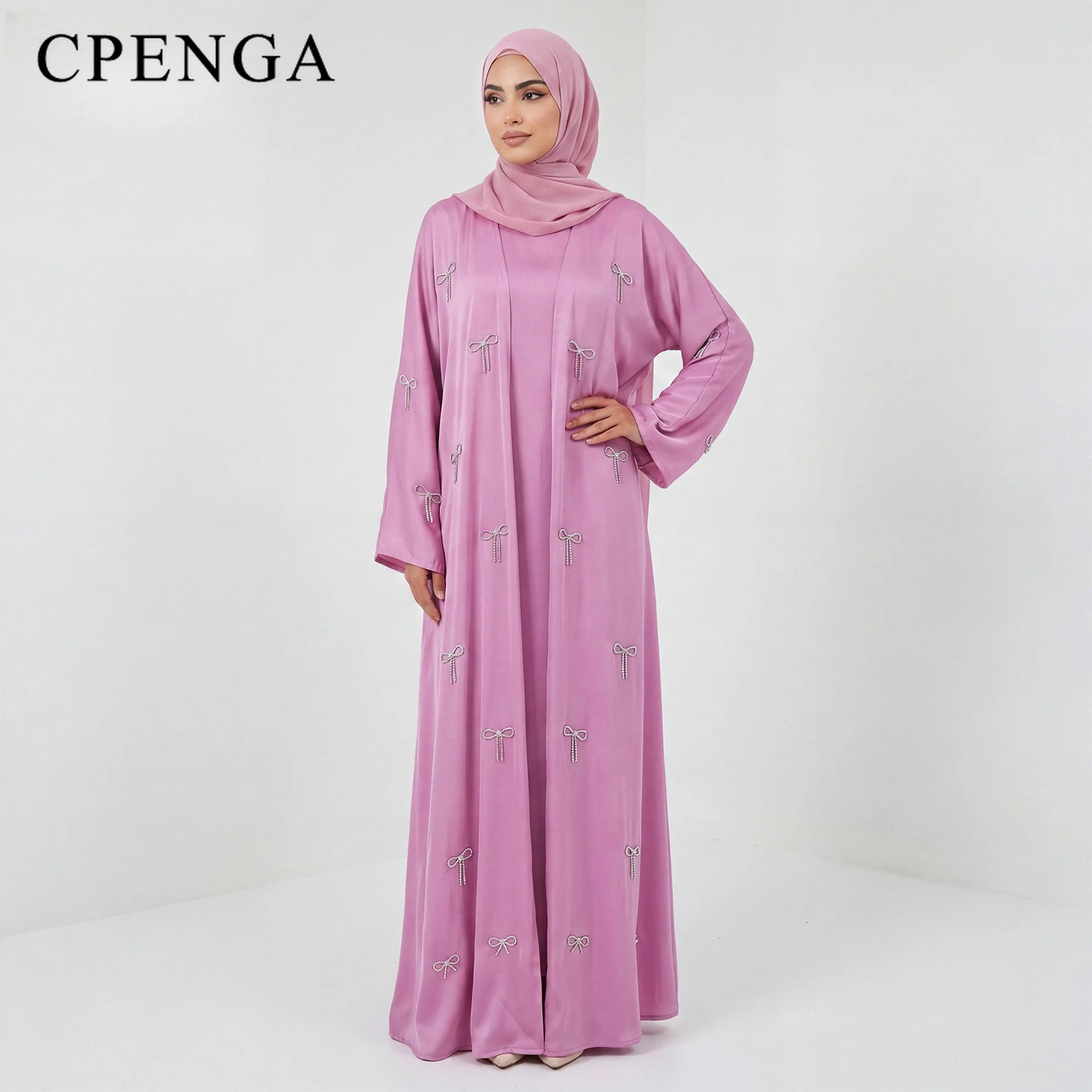 Luxury Dubai Abaya Set – Rhinestone Open Cardigan + Inner Dress, Woman 2 Piece Muslim Holiday Jalabiya Outfit 2026 Free Shipping
Luxury Dubai Abaya Set – Rhinestone Open Cardigan + Inner Dress, Woman 2 Piece Muslim Holiday Jalabiya Outfit 2026 Free Shipping