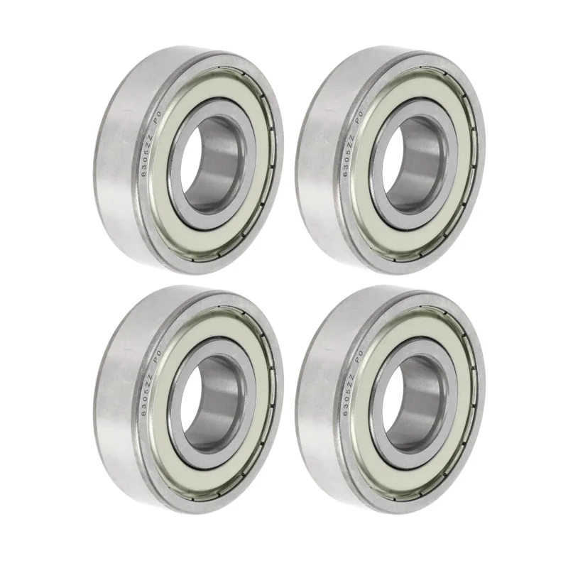 6305ZZ Deep Groove Ball Bearings P0 25x62x17mm Lubricated Bearings Double Metal Seal Silver Tone Scooter - Pack of 4
6305ZZ Deep Groove Ball Bearings P0 25x62x17mm Lubricated Bearings Double Metal Seal Silver Tone Scooter - Pack of 4
