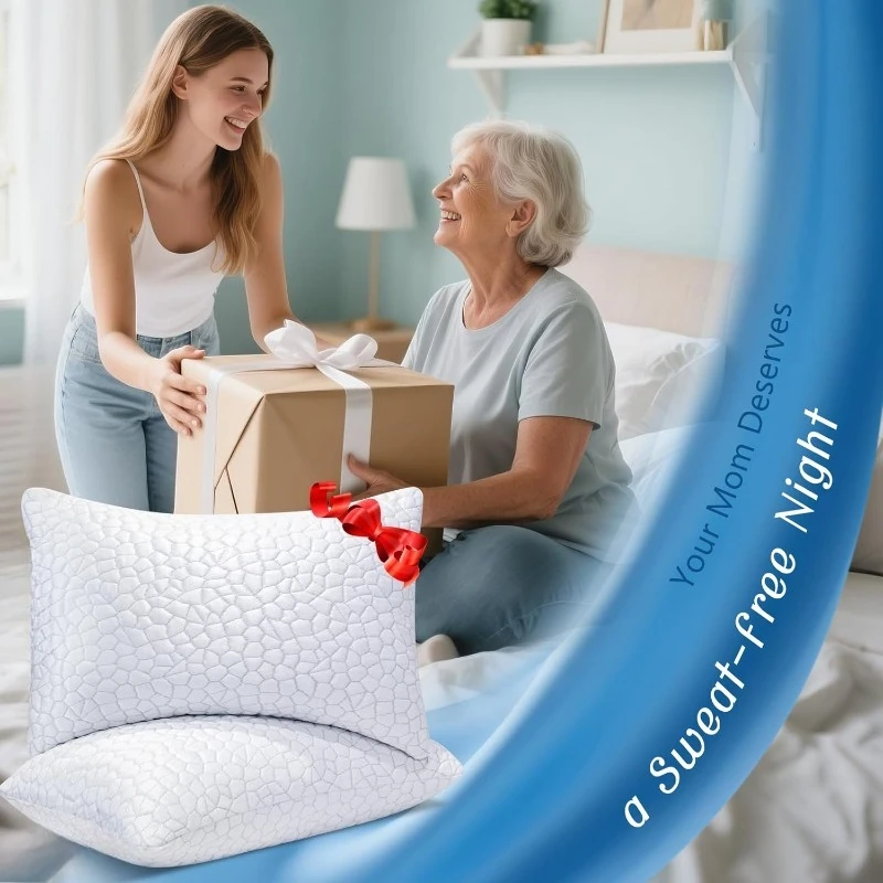 Cooling Pillows for Sleeping 2 Pack, Shredded Memory Foam Bed Pillows Queen Size Set of 2, Gel Pillows
Cooling Pillows for Sleeping 2 Pack, Shredded Memory Foam Bed Pillows Queen Size Set of 2, Gel Pillows