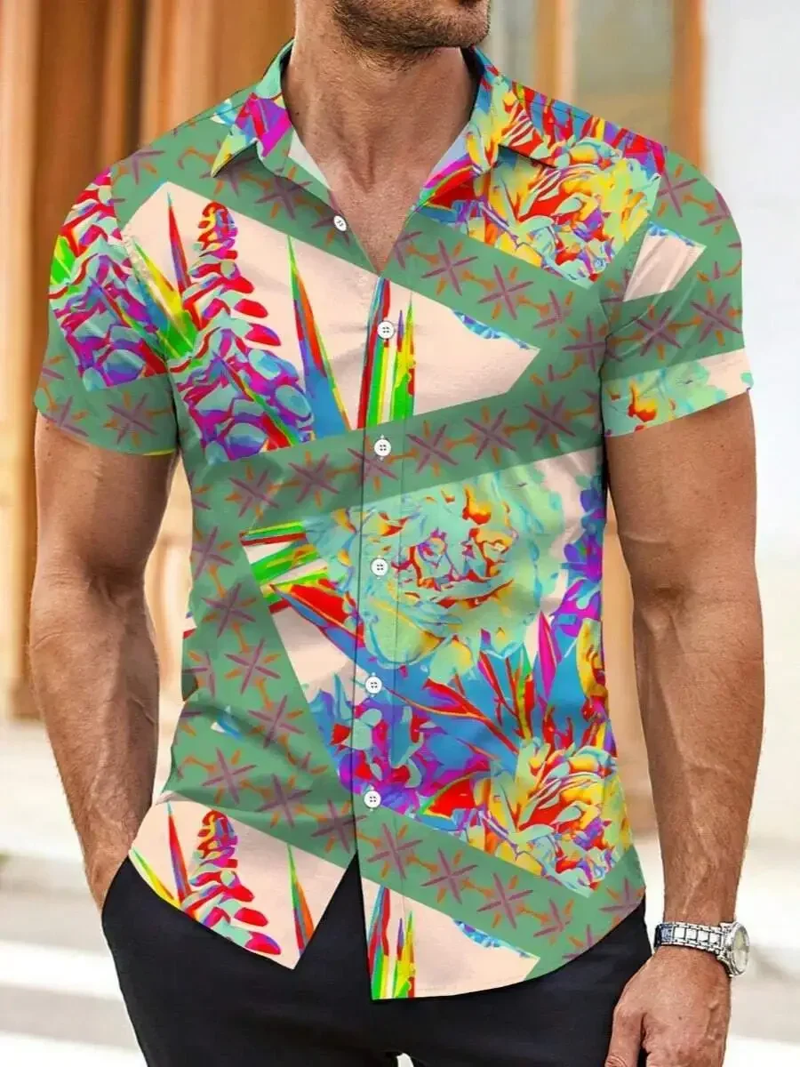 Mens Hawaiian Aloha Shirt Tropical Print Short Sleeve Button Up Casual Beach Wear
Mens Hawaiian Aloha Shirt Tropical Print Short Sleeve Button Up Casual Beach Wear