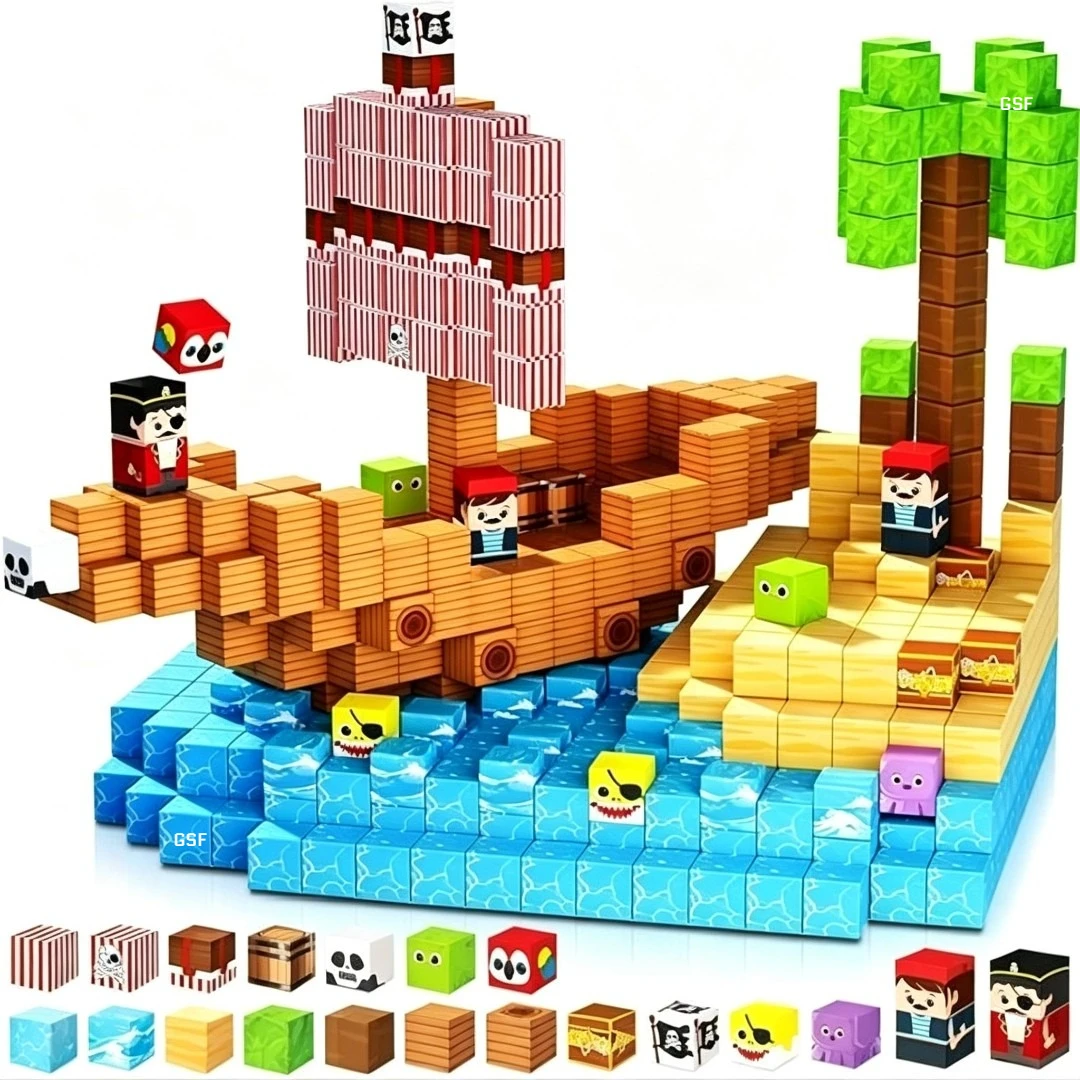 Magnetic Building Block Bricks Toy Mine Stacking World Creative DIY Model Build Set STEM Educational Kids Gifts for Boy Girls
Magnetic Building Block Bricks Toy Mine Stacking World Creative DIY Model Build Set STEM Educational Kids Gifts for Boy Girls