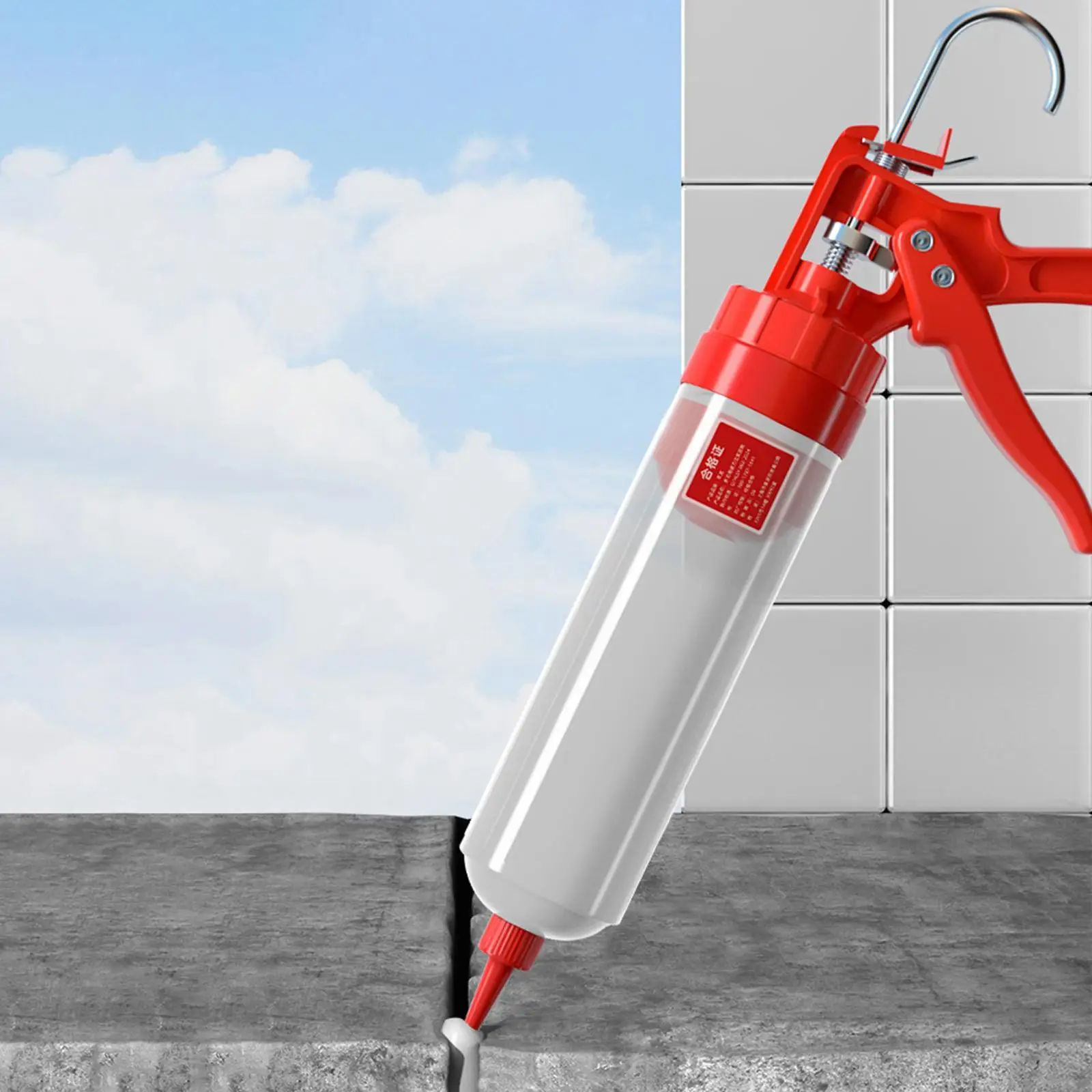 Caulking Tool Manual Practical 650ml Application Tool Professional Hand Gluing Sealant for Silicone Glue Doors
Caulking Tool Manual Practical 650ml Application Tool Professional Hand Gluing Sealant for Silicone Glue Doors