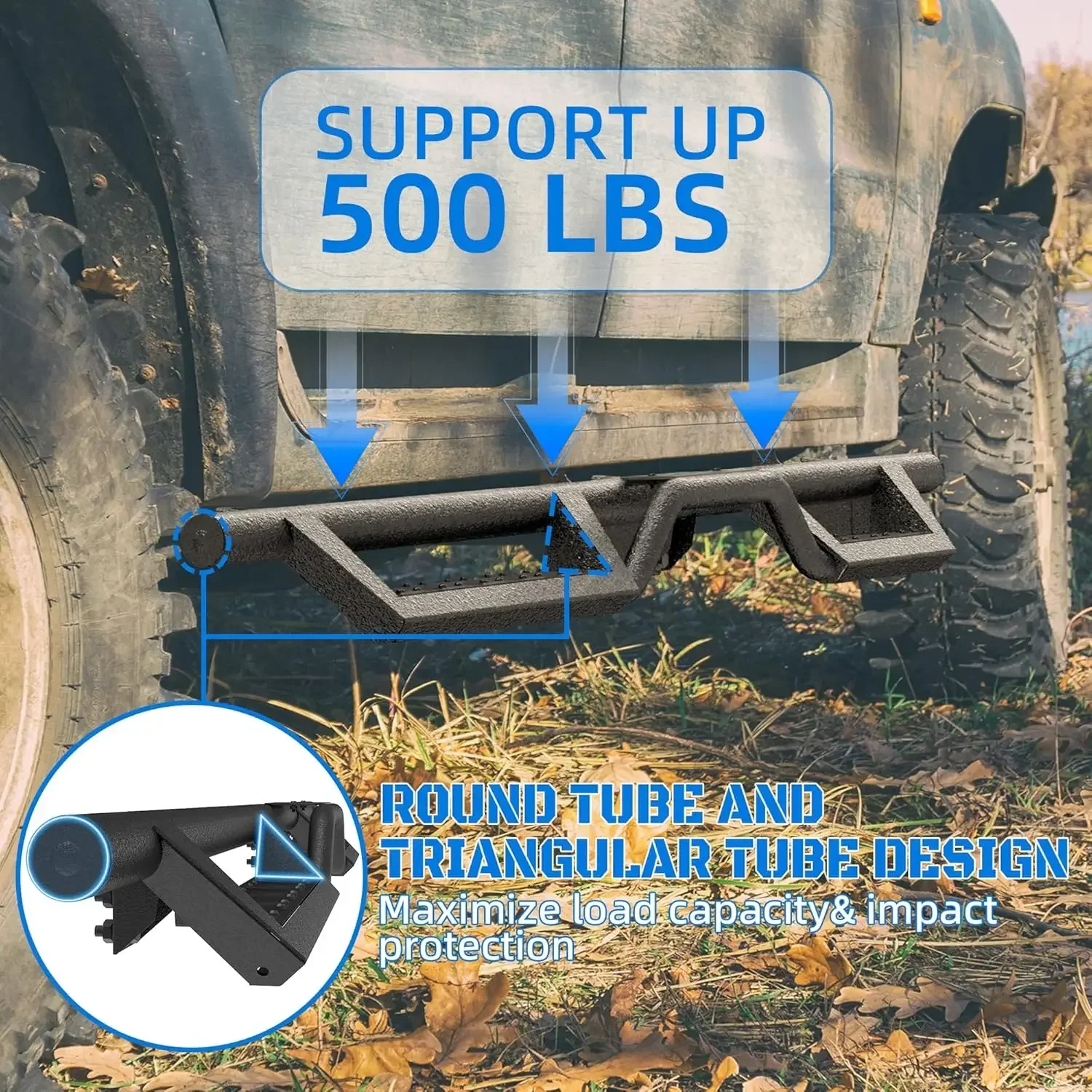 Совместим с Chevy Silverado и GMC Sierra 1500–2025 гг. (Excl 2019, Ld/Lt), подножки для бега, боковые ступеньки.
Совместим с Chevy Silverado и GMC Sierra 1500–2025 гг. (Excl 2019, Ld/Lt), подножки для бега, боковые ступеньки.