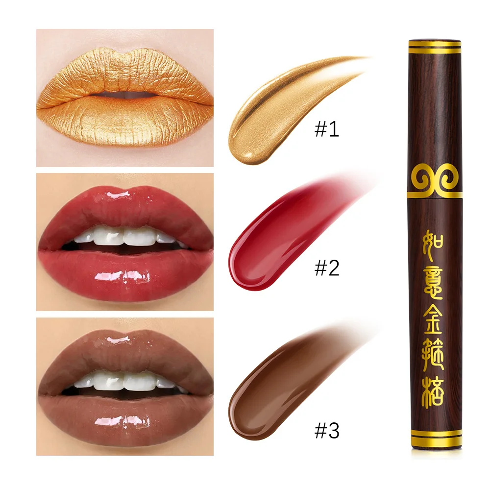 3Colors JIN GU BANG Lip Gloss Matte Velvet Waterproof Liquid Nude Lips Tint Non-stick Cup Long Lasting Gold Lip Gloss Cosmetics
3Colors JIN GU BANG Lip Gloss Matte Velvet Waterproof Liquid Nude Lips Tint Non-stick Cup Long Lasting Gold Lip Gloss Cosmetics