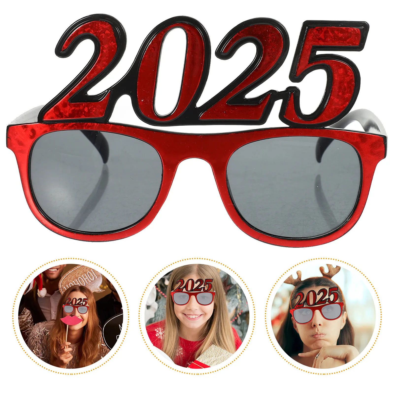 Funny Number Eyewear 2025 New Year Party Props Plastic Photo Booth Accessories Novelty Glasses For Festival Decorations
Funny Number Eyewear 2025 New Year Party Props Plastic Photo Booth Accessories Novelty Glasses For Festival Decorations