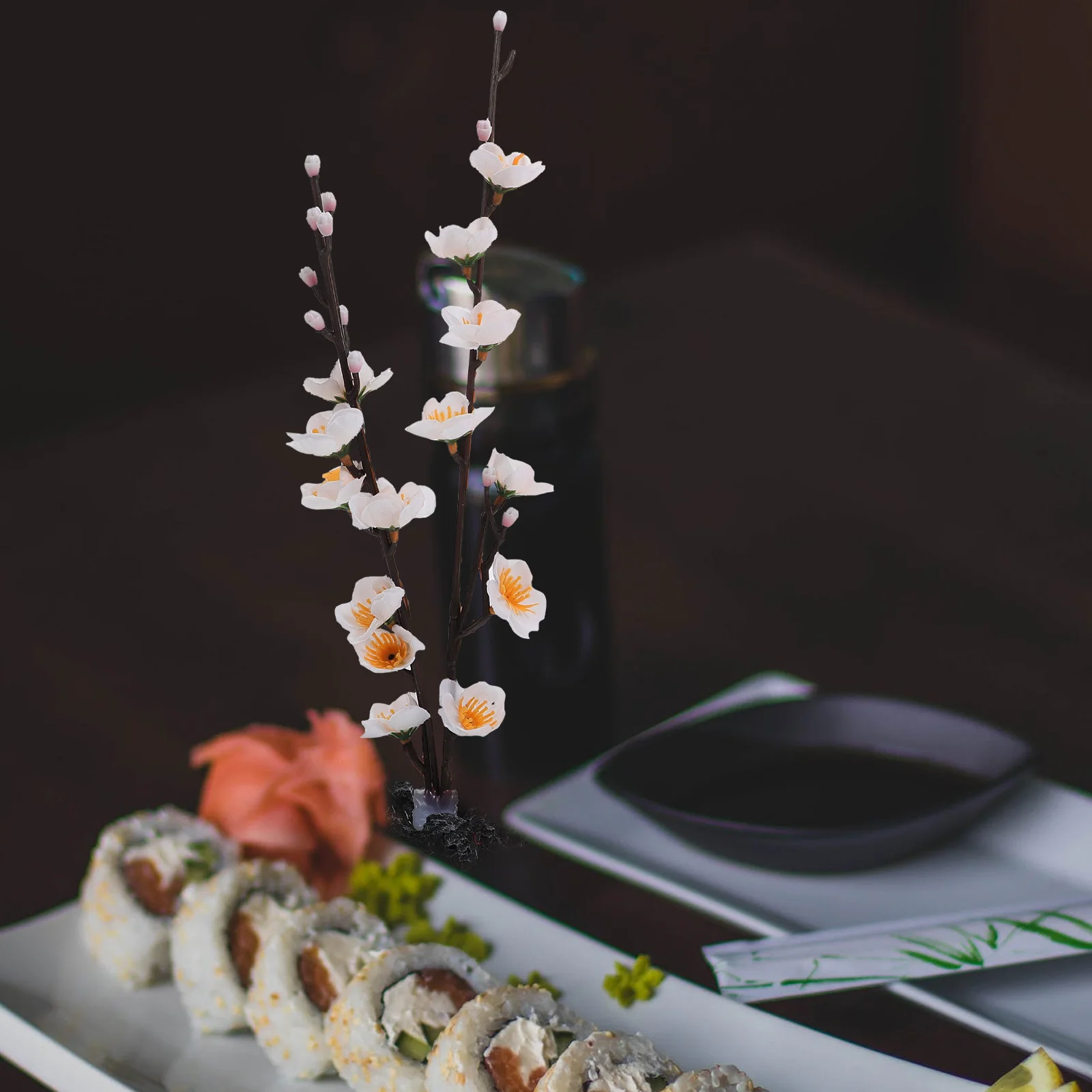 2Pcs Sashimi Decoration Flower Artificial Cherry Flowers Vivid Realistic Simulation for Sushi Plate Restaurant Table Ornament
2Pcs Sashimi Decoration Flower Artificial Cherry Flowers Vivid Realistic Simulation for Sushi Plate Restaurant Table Ornament
