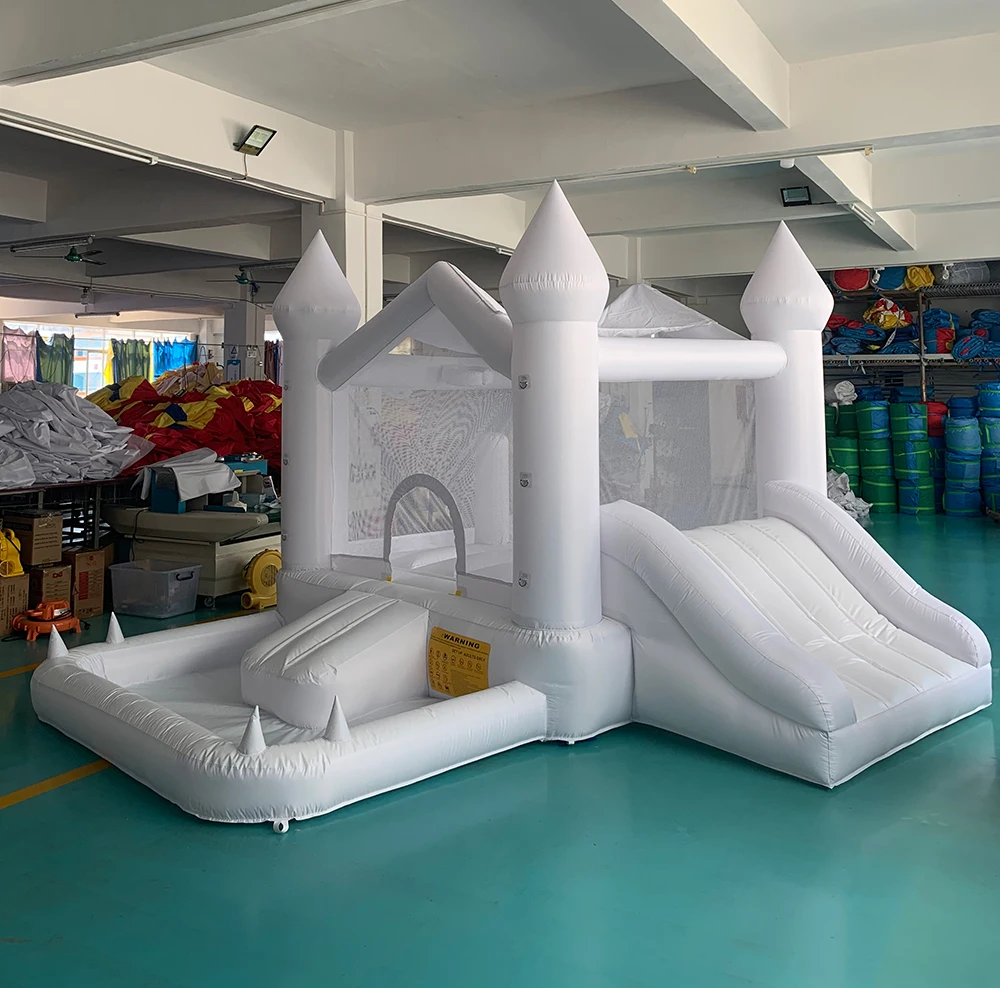 Inflatable Jumping Castle 4*3.5*2.5M White Bounce House For Kids Bouncy House White For Children With Slide Outdoor Toy
Inflatable Jumping Castle 4*3.5*2.5M White Bounce House For Kids Bouncy House White For Children With Slide Outdoor Toy