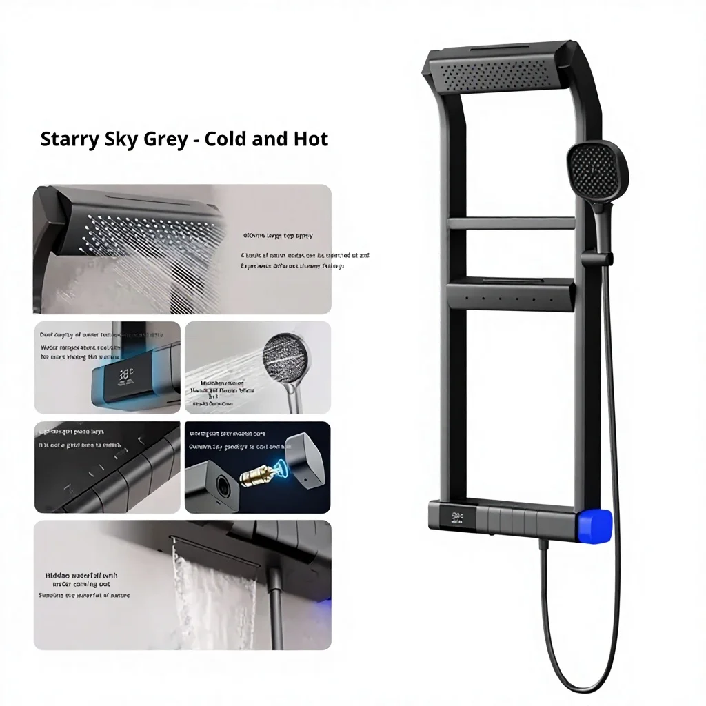 Internet Celebrity Intelligent Constant Temperature Polished Brass Modern Wall Mount Single Handle Faucet Ceramic Valve Core
Internet Celebrity Intelligent Constant Temperature Polished Brass Modern Wall Mount Single Handle Faucet Ceramic Valve Core