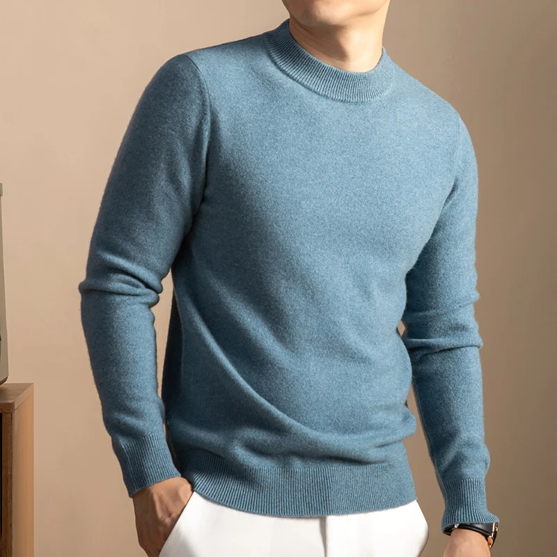 Goat Cashmere Basic Sweater Good Quality Men Warm Classic O-Neck Knit Clothes Long Sleeve Soft Cashmere Wool Tops Pullovers
Goat Cashmere Basic Sweater Good Quality Men Warm Classic O-Neck Knit Clothes Long Sleeve Soft Cashmere Wool Tops Pullovers