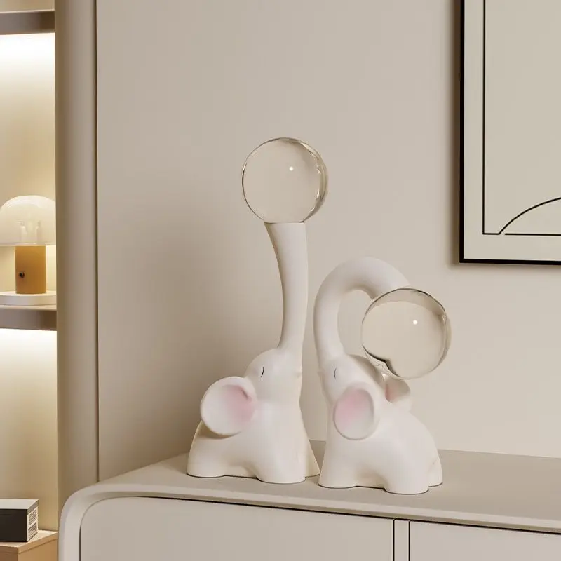 High-End Luxury Elephant Ornaments Lucky Elephant Crystal Ball TV Wine Cabinet Entrance Living Room Decor for Housewarming
High-End Luxury Elephant Ornaments Lucky Elephant Crystal Ball TV Wine Cabinet Entrance Living Room Decor for Housewarming