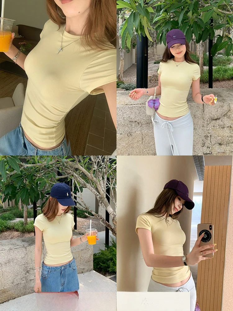 Женская приталенная футболка Xzichic с воротником-стойкой и вшитыми чашечками, летняя новинка, повседневный топ с легким воланом, чистый стиль...
Женская приталенная футболка Xzichic с воротником-стойкой и вшитыми чашечками, летняя новинка, повседневный топ с легким воланом, чистый стиль...