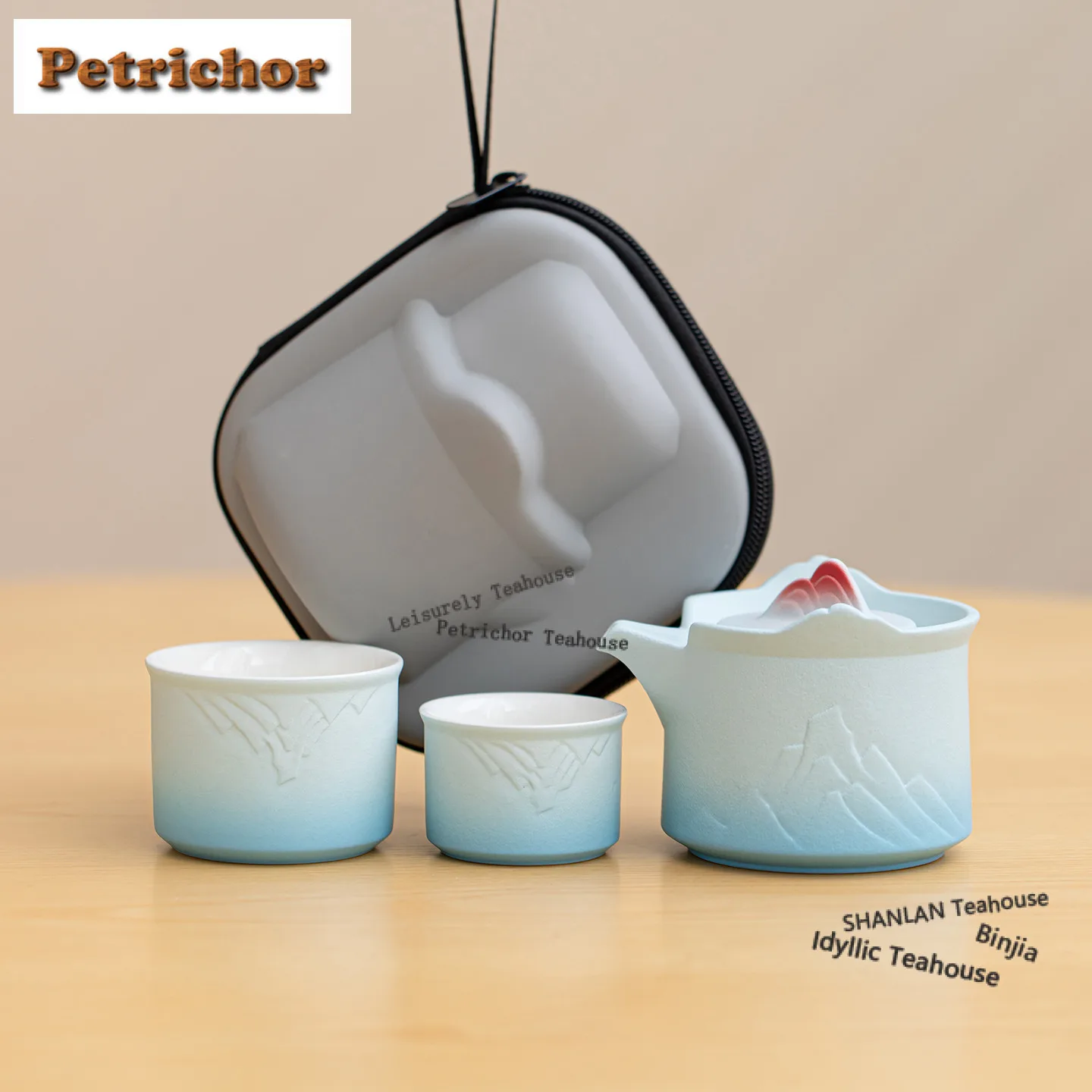 Gradient Ramp Distant Hills Travel Tea Set Kit Antique 1 Pot 2 Cups Tea Making Organizer Portable Camping Handbag Accessories
Gradient Ramp Distant Hills Travel Tea Set Kit Antique 1 Pot 2 Cups Tea Making Organizer Portable Camping Handbag Accessories