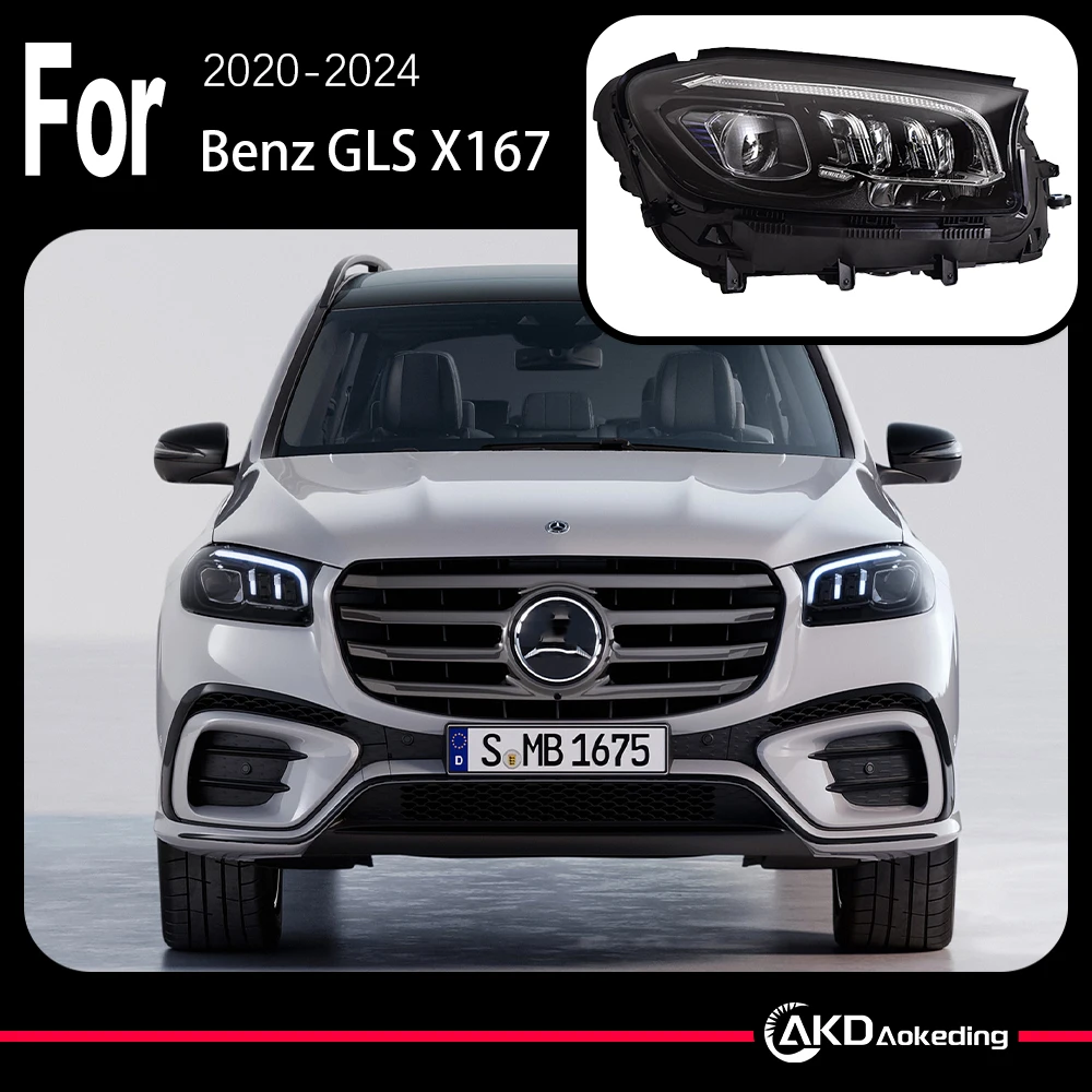AKD-модель автомобиля, детали головного света для Benz GLS X167 2020-2024, светодиодные лампы или светодиодные фары, DRL, двойной проектор, FACELIFT
AKD-модель автомобиля, детали головного света для Benz GLS X167 2020-2024, светодиодные лампы или светодиодные фары, DRL, двойной проектор, FACELIFT