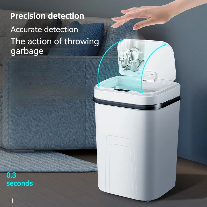 Household Fully Automatic Intelligent Sensing Living Room Kitchen Bathroom Large-Sized Waterproof Electric Trash Can With Cover
Household Fully Automatic Intelligent Sensing Living Room Kitchen Bathroom Large-Sized Waterproof Electric Trash Can With Cover