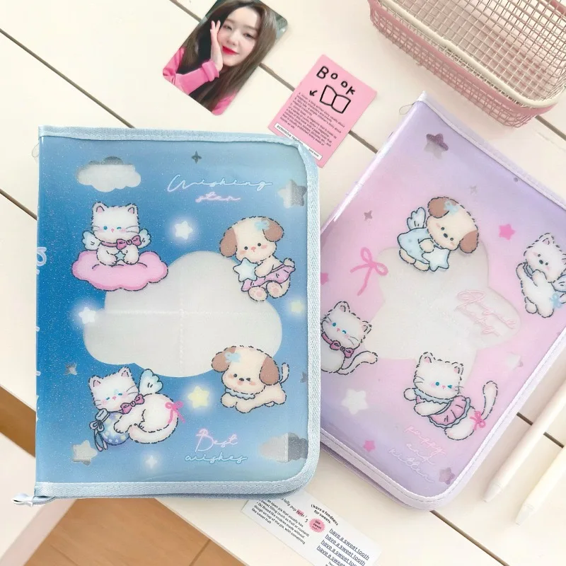 A5 Starry Sky Bow Cat Zipper bag A5 Kpop Binder Notebook Photocards Portable storage bag Collect Book Photo Cards Stationery
A5 Starry Sky Bow Cat Zipper bag A5 Kpop Binder Notebook Photocards Portable storage bag Collect Book Photo Cards Stationery