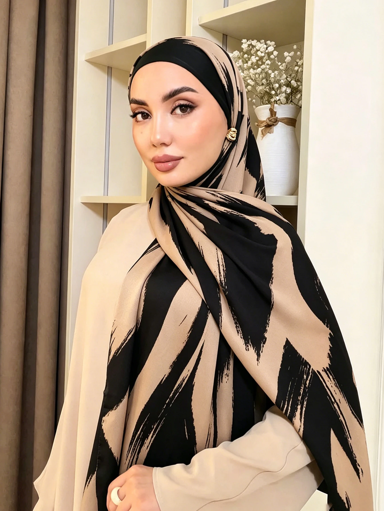 Modest Print Chiffon Hijab for Women Animal Pattern Scarf Islamic Headscarf Head Wrap Party Ramadan Eid Muslim Turkish Hijab
Modest Print Chiffon Hijab for Women Animal Pattern Scarf Islamic Headscarf Head Wrap Party Ramadan Eid Muslim Turkish Hijab
