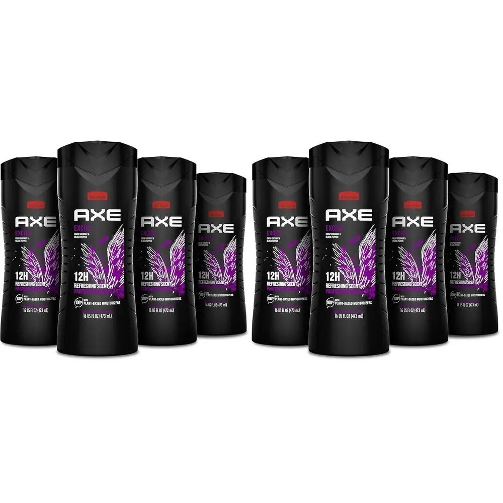 12-Hour Refreshing Scent Men's Body Wash with Plant-Based Moisturizers, 16 oz, 8-Pack
12-Hour Refreshing Scent Men's Body Wash with Plant-Based Moisturizers, 16 oz, 8-Pack