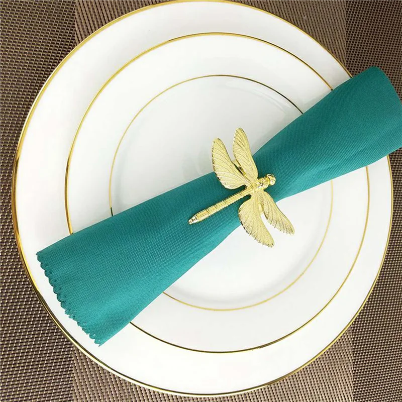ABXF-24PCS Dragonfly Napkin Ring Gold DIY Hotel Wedding Banquet Table Display Metal Napkin Buckle Christmas Decoration
ABXF-24PCS Dragonfly Napkin Ring Gold DIY Hotel Wedding Banquet Table Display Metal Napkin Buckle Christmas Decoration