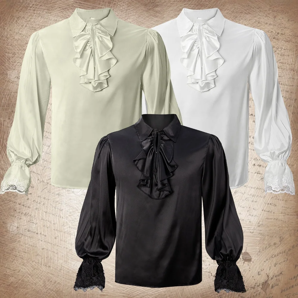Men's Medieval Renaissance Cosplay Shirt Hollow out Trimmed Halloween Costume Top Quality Triacetate Fiber 2024 Autumn
Men's Medieval Renaissance Cosplay Shirt Hollow out Trimmed Halloween Costume Top Quality Triacetate Fiber 2024 Autumn