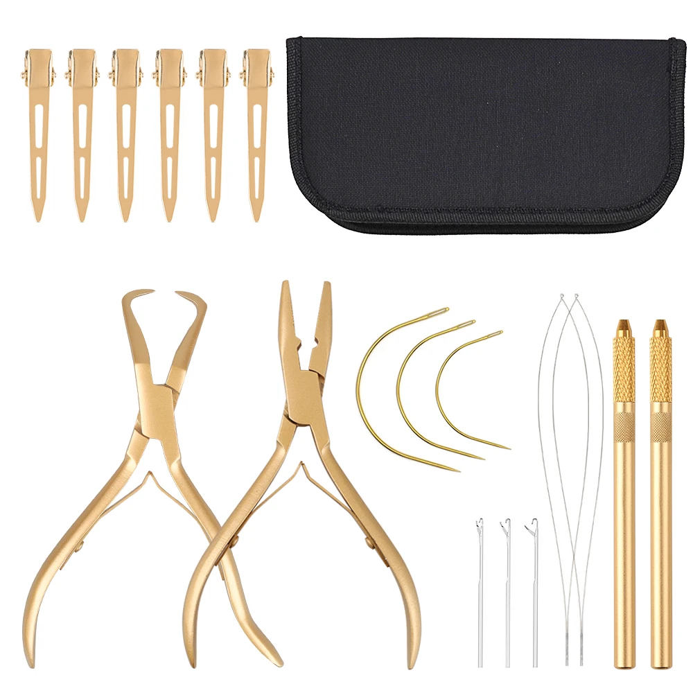 ARLANY Hair Extension Pliers Kit Hair Extension Beading Tool Hair Loop Tool Pliers for Hair Extensions Metal Sectioning Clips
ARLANY Hair Extension Pliers Kit Hair Extension Beading Tool Hair Loop Tool Pliers for Hair Extensions Metal Sectioning Clips