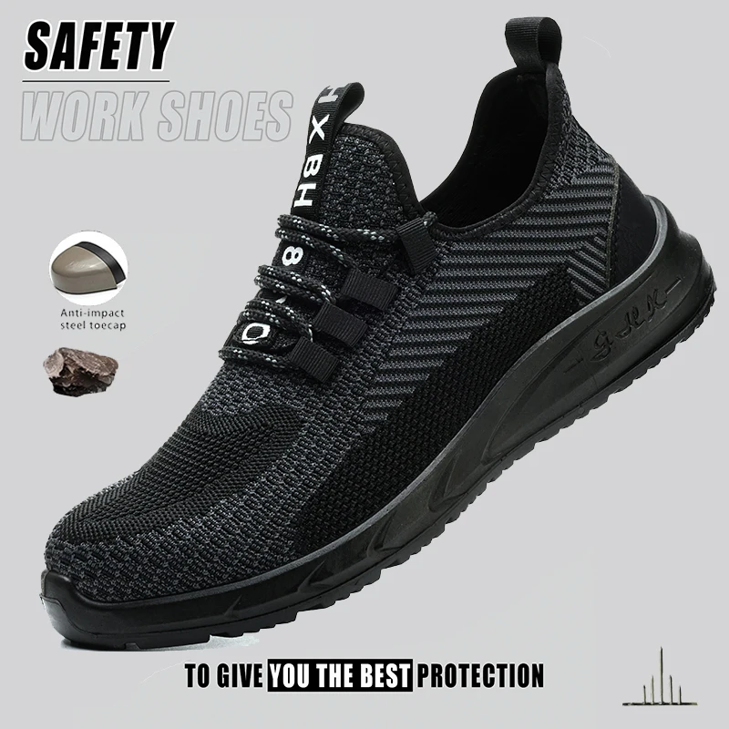 Casual Safety Shoes for Men Breathable Work Sports Shoes Adjustable Steel Toe Shoes Puncture Resistant Safety Protection Shoes
Casual Safety Shoes for Men Breathable Work Sports Shoes Adjustable Steel Toe Shoes Puncture Resistant Safety Protection Shoes