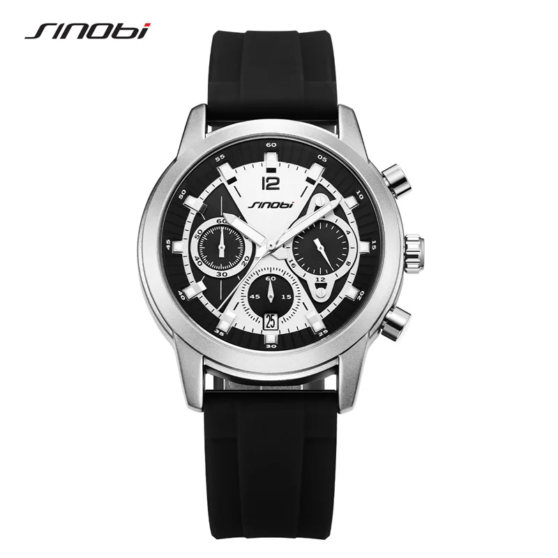 Sinobi Top Design Fashion Men's Watches Top Luxury Man's Quartz Wristwatches Original Sports Clock Military Chronograph Watch
Sinobi Top Design Fashion Men's Watches Top Luxury Man's Quartz Wristwatches Original Sports Clock Military Chronograph Watch